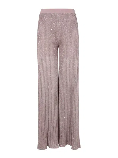 D Exterior Degrade` Lux Flared Trousers In Brown
