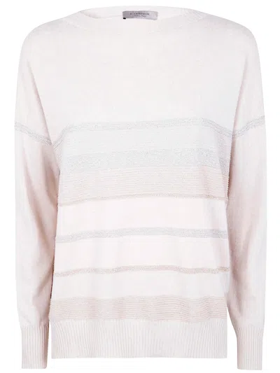 D EXTERIOR D.EXTERIOR BOATNECK LONG SLEEVES OVERSIZED STRIPES LUX SWEATER