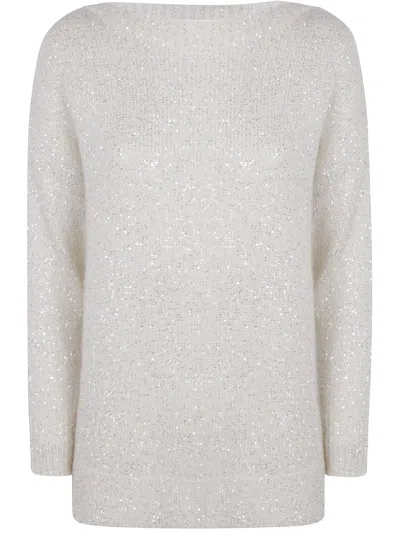 D EXTERIOR D.EXTERIOR BOATNECK SEQUINS SOFT LONG SWEATER