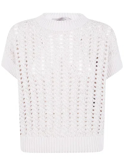D Exterior D.exterior Braid Crystals Gilet In White
