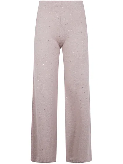 D Exterior D.exterior Cashmere Crystals Trousers In Purple