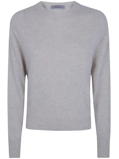 D Exterior D.exterior Cashmere Round Neck Sweater In Gray