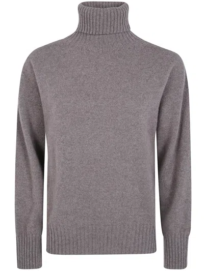 D Exterior D.exterior Cashmere Turtle Neck Sweater In Brown