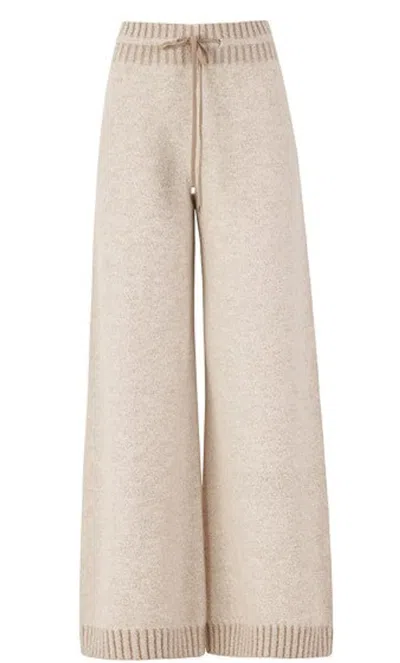 D Exterior D.exterior Chalk White Wool Trousers