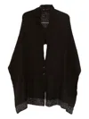 D Exterior Button-down Embellished Coat In Black