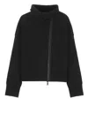 D Exterior Zip-fastening Jacket In Black