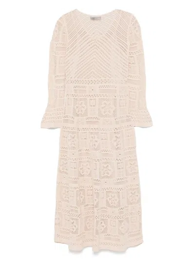D EXTERIOR DEXTERIOR FLOWING MAXI DRESS WITH LACE DETAILING