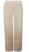 D Exterior D.exterior Ivory Trousers In Soft Fabric