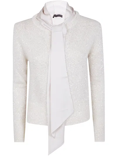 D EXTERIOR D.EXTERIOR LONG SLEEVES SOFT RIBBON SEQUINS SWEATER