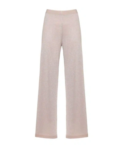 D Exterior D.exterior Lurex Wide-leg Pants In Brown