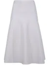 D Exterior D.exterior Merinos Double Flared Skirt In White