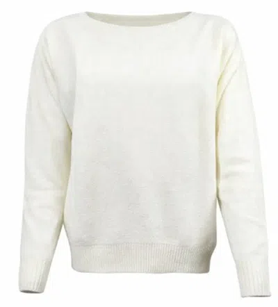 D Exterior D.exterior Off-white Relaxed Fit Round Neck Sweater In Neutral
