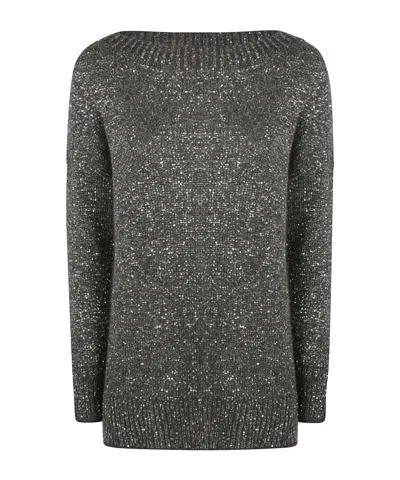 D EXTERIOR D.EXTERIOR SEQUINED BOATNECK KNITWEAR