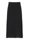 D Exterior Cashmere And Wool Skirt In Black