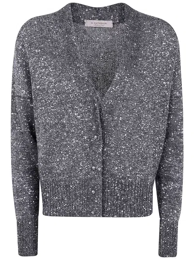D EXTERIOR D.EXTERIOR SOFT SEQUINS SHORT CARDIGAN