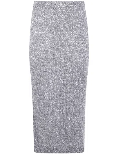 D EXTERIOR D.EXTERIOR SOFT SEQUINS STRAIGHT SKIRT