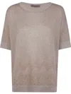 D Exterior D.exterior Soft Blend V-neck Sweater In Sand