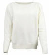 D Exterior Long-sleeved Sweater In White