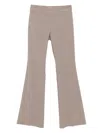 D Exterior Embellished Flared Trousers In Neutral