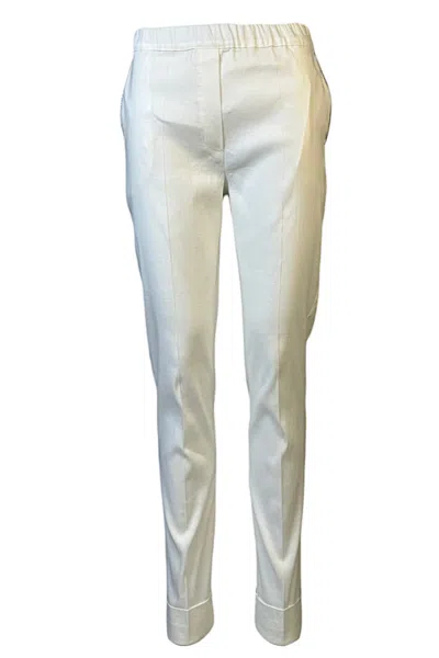 D Exterior D.exterior Trousers White In Neutral