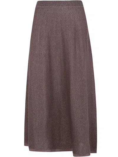 D Exterior Vanise Lux Flared Skirt In Brown