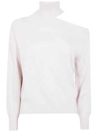 D Exterior D.exterior Vanise Lux Sweater In White
