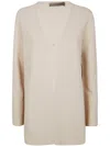 D Exterior D.exterior Viscosa Cardigan Link In Neutral