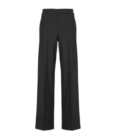 D Exterior D.exterior Wide-leg Tailored Pants In Black