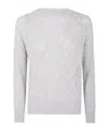 D Exterior D.exterior Rhombus Sequins Boatneck Sweater In Gray