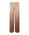 D Exterior Elastic Waist Casual Pants In Brown