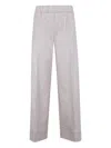 D Exterior D.exterior Soft Flanel Wide Leg Short Trousers In Neutral