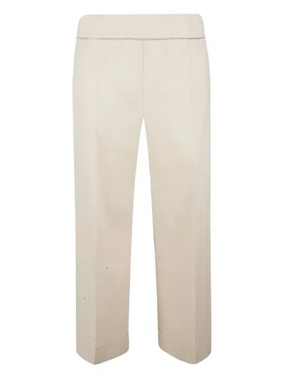 D Exterior Elasticated-waistband Trousers In Neutral