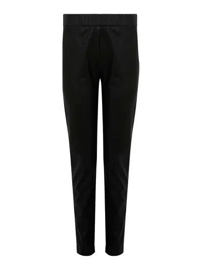 D EXTERIOR FAUX LEATHER LEGGINGS WITH ELASTICATED WAIST