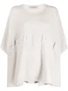 D-exterior Fine-knitted Kaftan Jumper In Neutrals