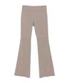 D Exterior Embellished Flared Trousers In Neutral