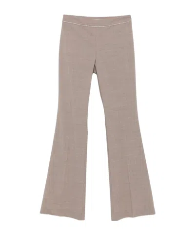 D EXTERIOR FLARED CASUAL PANTS
