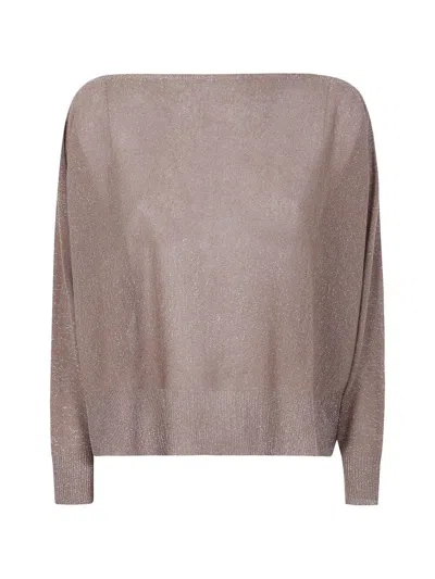 D Exterior D. Exterior F-lux Overszed Long Sleeves Sweater In Brown