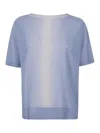 D Exterior D.exterior Funded Lux Short Sleeves Boat Neck In Blue