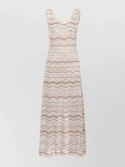 D Exterior Geometric Pattern Viscose Dress Summer Style In Orange