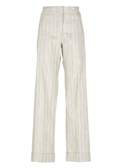 D Exterior D. Exterior Gold Viscose Blend Pants