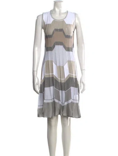 Pre-owned D Exterior Graphic Print Knee-length Dress In Multi