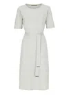 D Exterior D.exterior Zigzag Belted Dress In Green