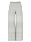 D Exterior D. Exterior Green Viscose Pants In Gray