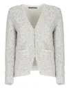 D Exterior D. Exterior Grey Cotton Blazer