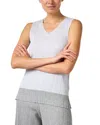 D Exterior D. Exterior Grey Metallic Ribbed Tank In Gray