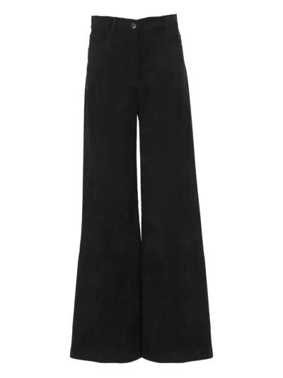 D EXTERIOR HIGH-RISE CORDUROY TROUSERS