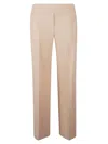 D Exterior Centre-crease Tailored Trousers In Brown