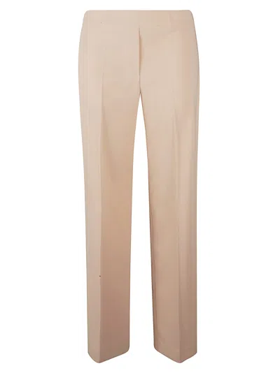 D EXTERIOR HIGH WAIST PLAIN TROUSERS