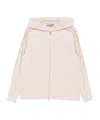 D Exterior White And Beige Cashmere Blend Sweatshirt In Pink