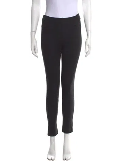 Pre-owned D Exterior Houndstooth Print Straight Leg Pants In Black